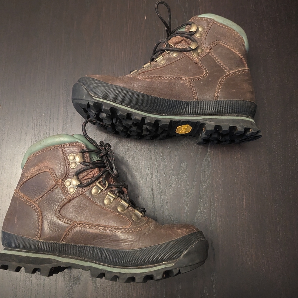 Cabala’s Brown Leather Waterproof Gore Tex Vibram Rim Rock Hikers Women'…